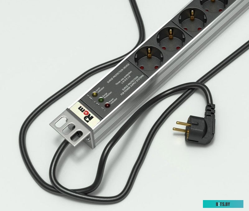 R-10-7S-FI-440-Z Блок распределения питания Rem Rem-10 R-10-7S-FI-440-Z гор.размещ. 7xSchuko базовые 10A без вилки