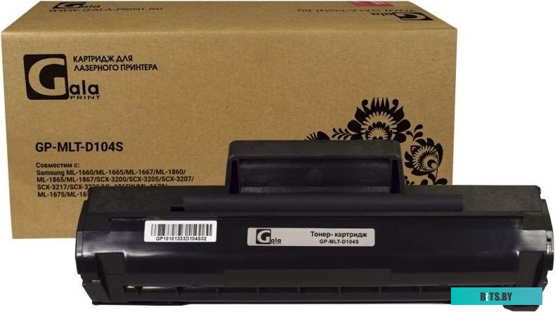 Картридж GP-MLT-D104S для принтеров Samsung ML-1666/1660/1661/1665/1676/1670/1673/1674/1678/1860/1861/1865W/SCX3201/3206/3217/3218/3200/SCX-3205w 1500