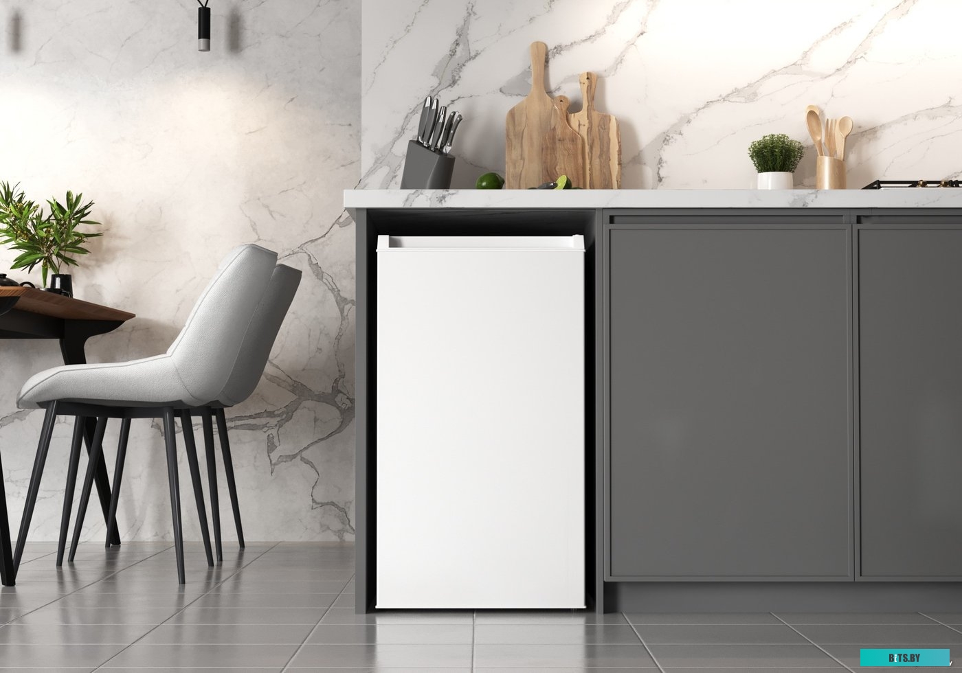 CHSK000001 Холодильник однокамерный LEX LSD100W DeFrosf, белый