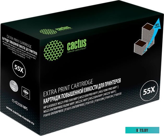 Картридж Cactus CS-CE255X-MPS (аналог HP CE255X)