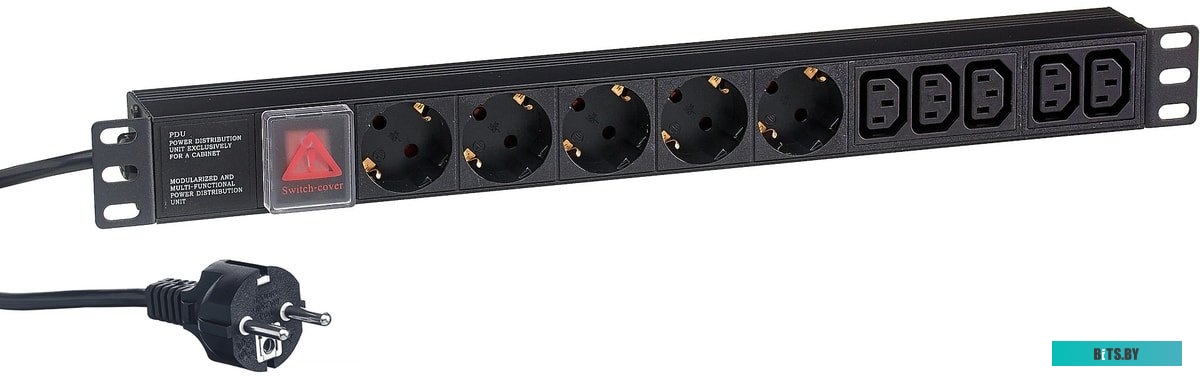 Блок розеток ExeGate ServerPro PDU-19H009 Al-5C135S-EU2.5CU-SW EX280867RUS