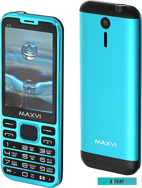 Мобильный телефон Maxvi X10 (голубой)