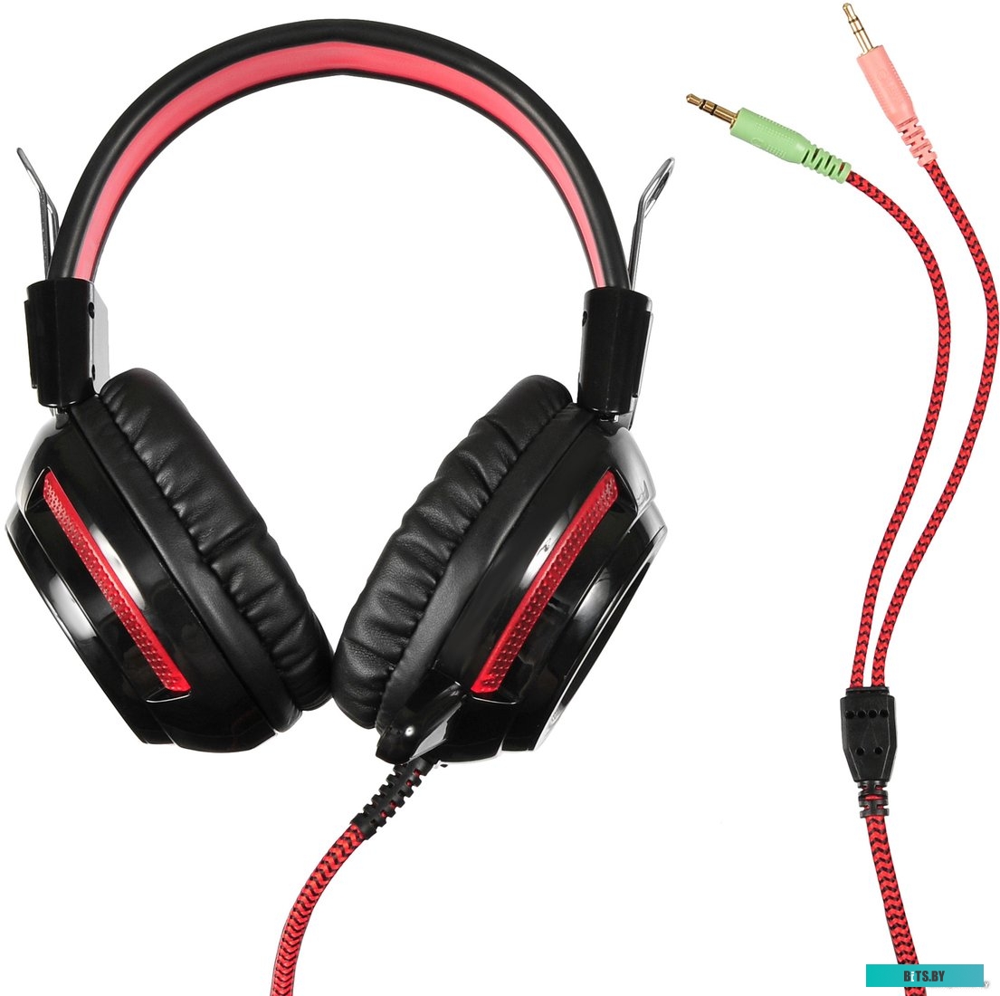 Наушники (Гарнитура) Oklick HS-G300 Armageddon (черный/красный)