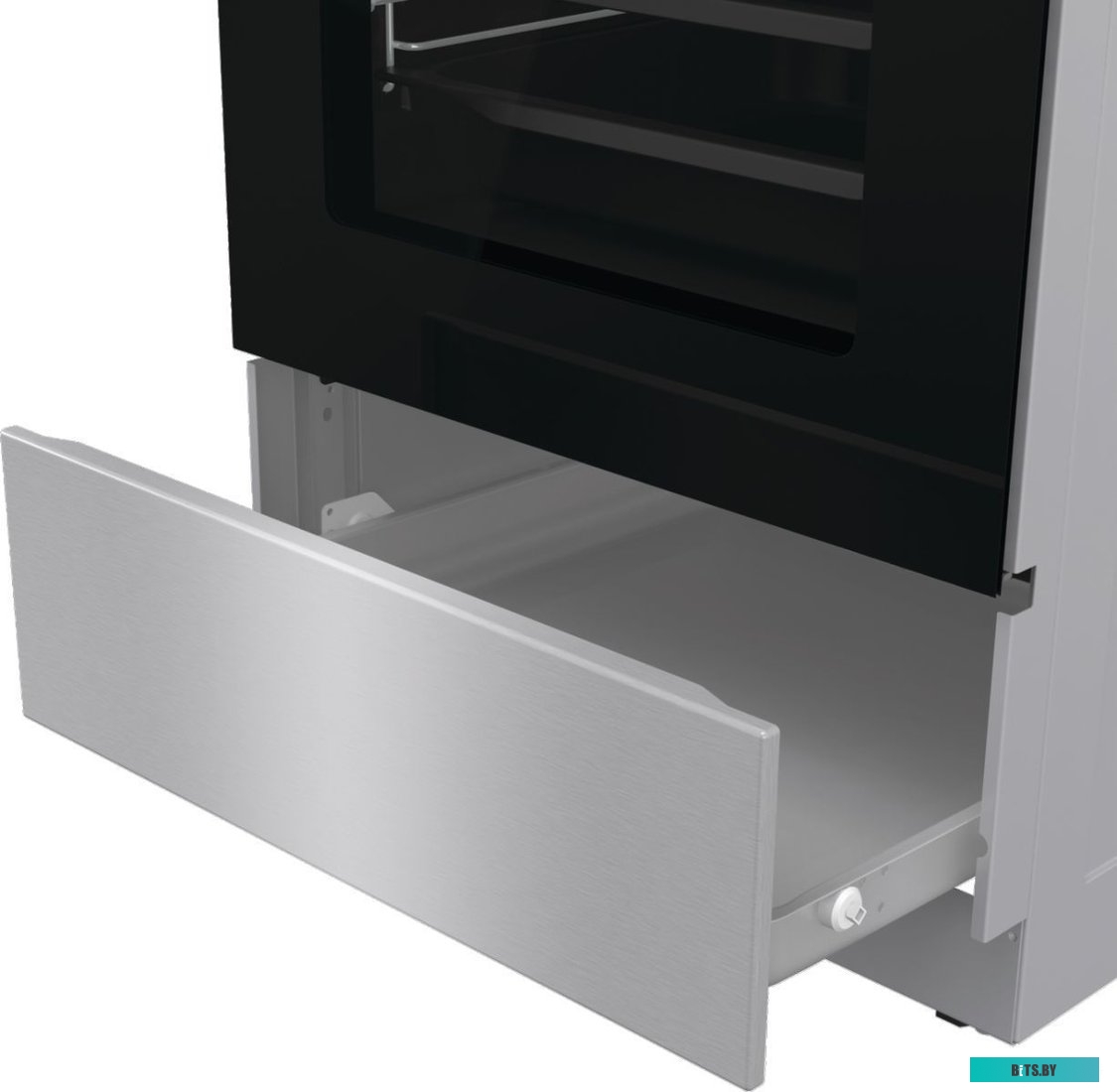 GECS5C70XA Электрическая плита Gorenje GECS5C70XA,  стеклокерамика,  без крышки,  нержавеющая сталь/черный