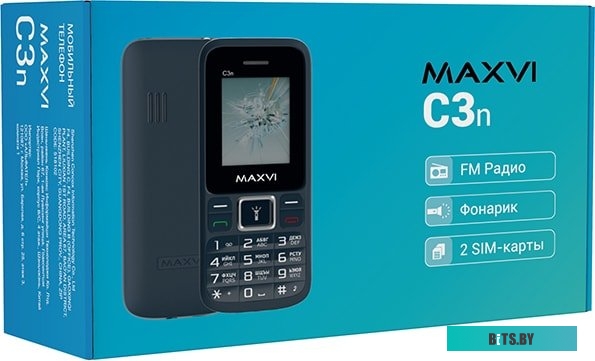 Мобильный телефон Maxvi C3n (черный)