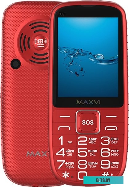Мобильный телефон Maxvi B9 (красный)