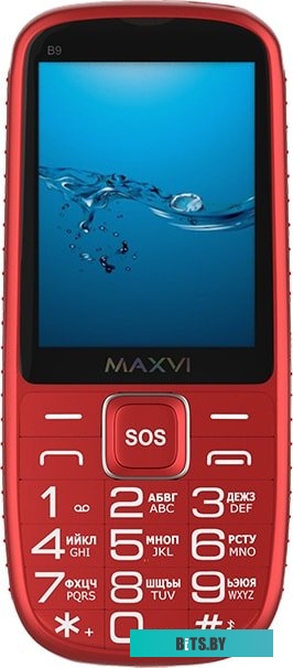 Мобильный телефон Maxvi B9 (красный)