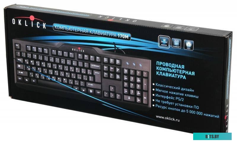 Клавиатура Oklick 170 M Standard Keyboard USB [866464]