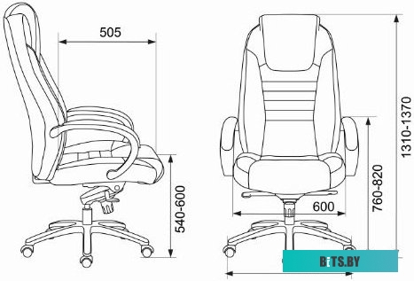 Офисное кресло (Стул) Бюрократ T-9923SL/BLACK (черный)