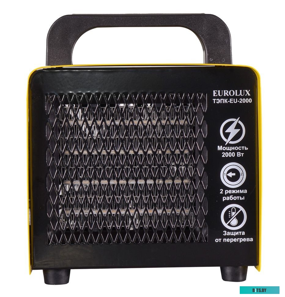 67/1/34 Электрическая тепловая пушка EUROLUX ТЭПК-EU-2000,  2кВт, желтый [67/1/34]
