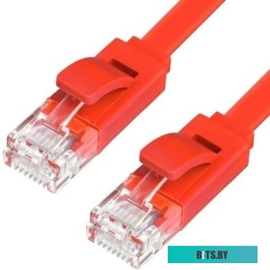 Патч-корд Greenconnect PROF плоский прямой 5.0m GCR-LNC624-5.0m