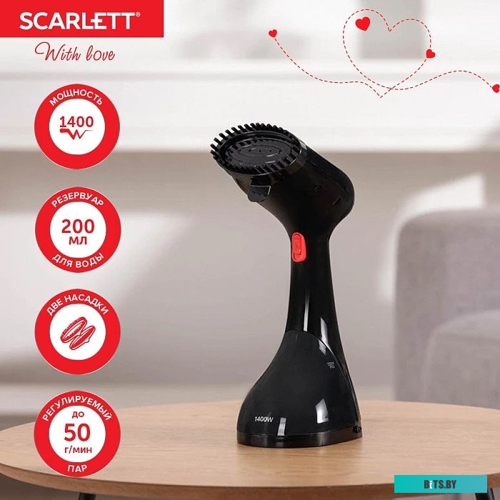SC-GS135S40 Отпариватель HANDHELD BLACK SC-GS135S40 WITH LOVE SCARLETT