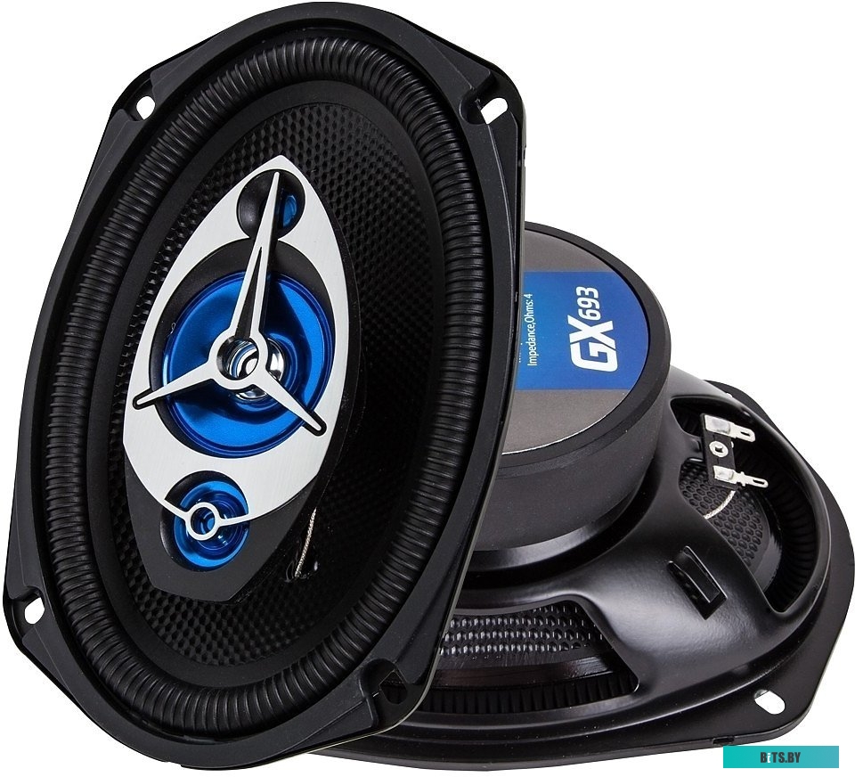 2012590 Колонки автомобильные Kicx GX-693 200Вт 92дБ 4Ом 15x23см (6x9дюйм) (ком.:2кол.) коаксиальные трехполосные