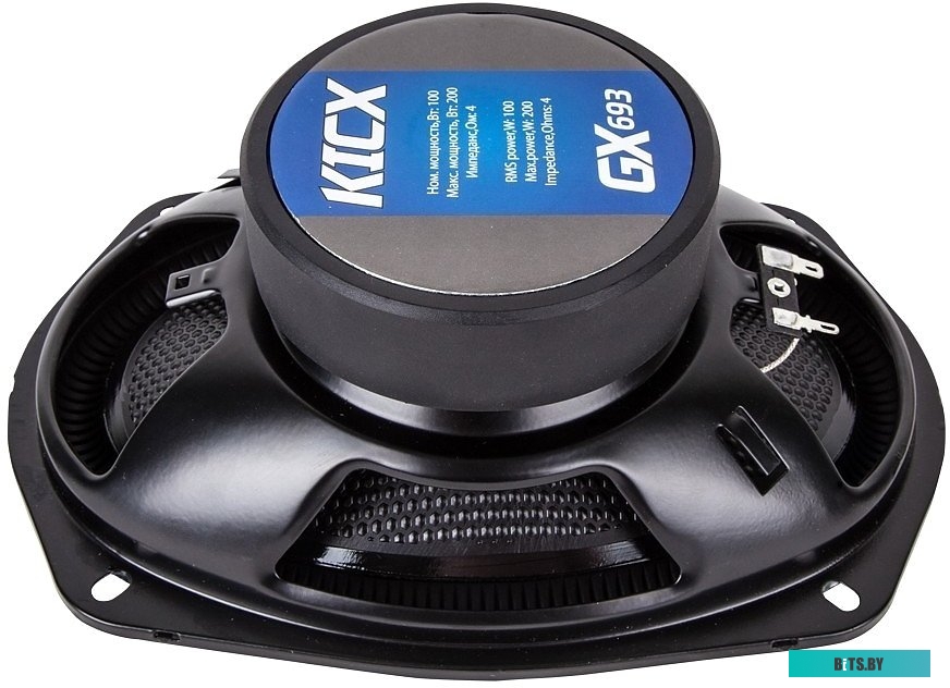 2012590 Колонки автомобильные Kicx GX-693 200Вт 92дБ 4Ом 15x23см (6x9дюйм) (ком.:2кол.) коаксиальные трехполосные