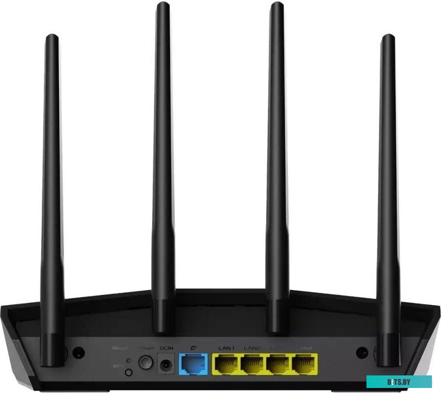 Роутер беспроводной ASUS RT-AX57 AX3000 10/100/1000BASE-TX черный