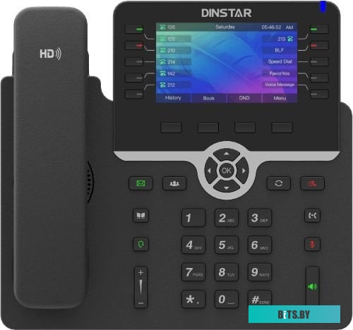 C66GP Телефон IP Dinstar C66GP черный