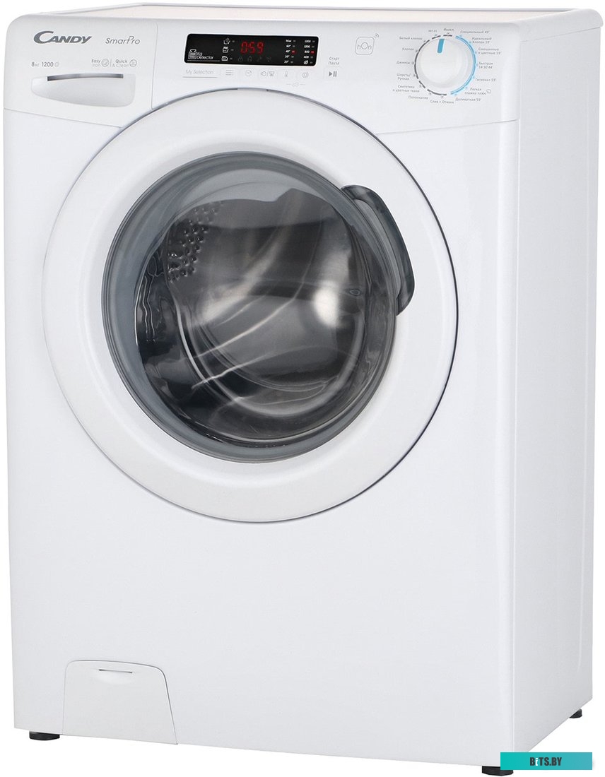 CSH44283DW/2-07 Стиральная машина Candy Smart Pro CSH44283DW/2-07, с фронтальной загрузкой, с паром, 8кг, 1200об/мин