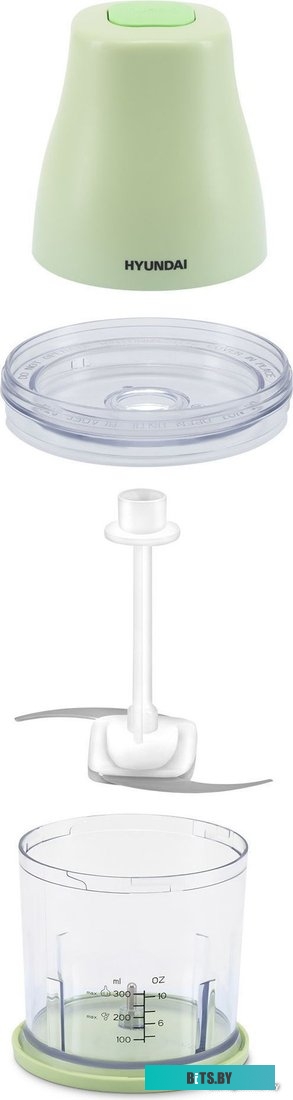 HYC-P3108 Измельчитель электрический Hyundai HYC-P3108 0.8л. 350Вт черный/зеленый
