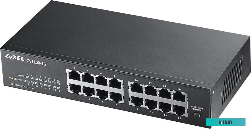 GS1100-16-EU0103F Коммутатор Zyxel GS1100-16-EU0103F 16x1Гбит/с неуправляемый