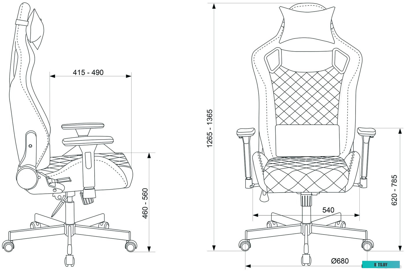 Офисное кресло (Стул) Бюрократ Outrider (черный) <KNIGHT OUTRIDER B>