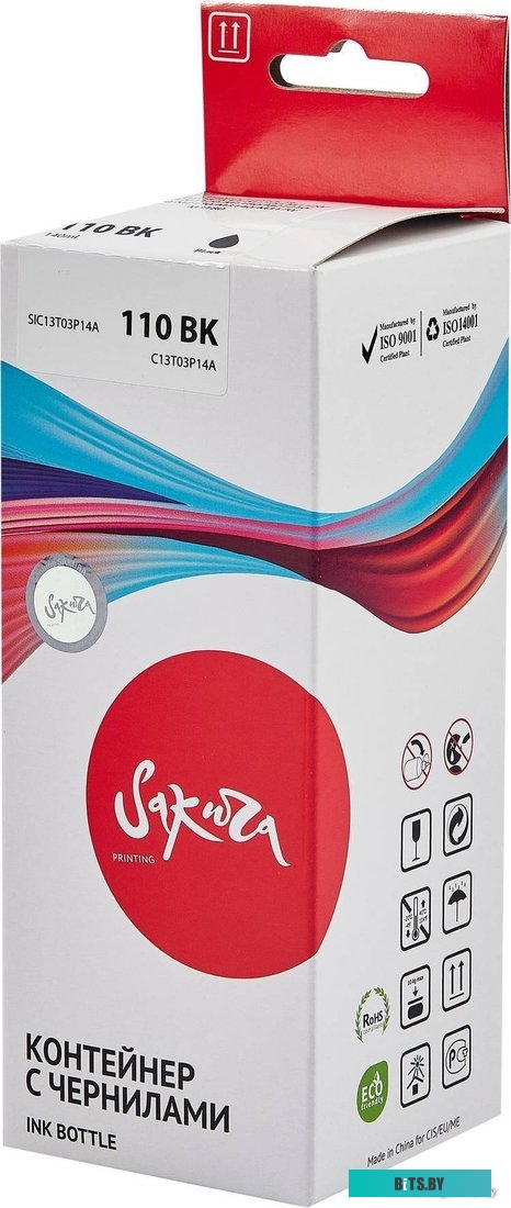 Чернила Sakura Printing SIC13T03P14A (аналог Epson 110 BK)