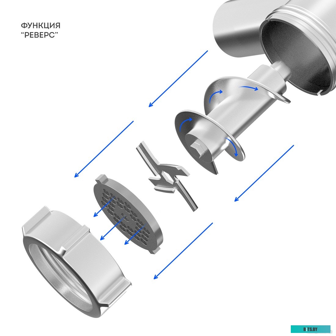 ГЛ2419Л Мясорубка GALAXY LINE GL 2419,  черный / серебристый