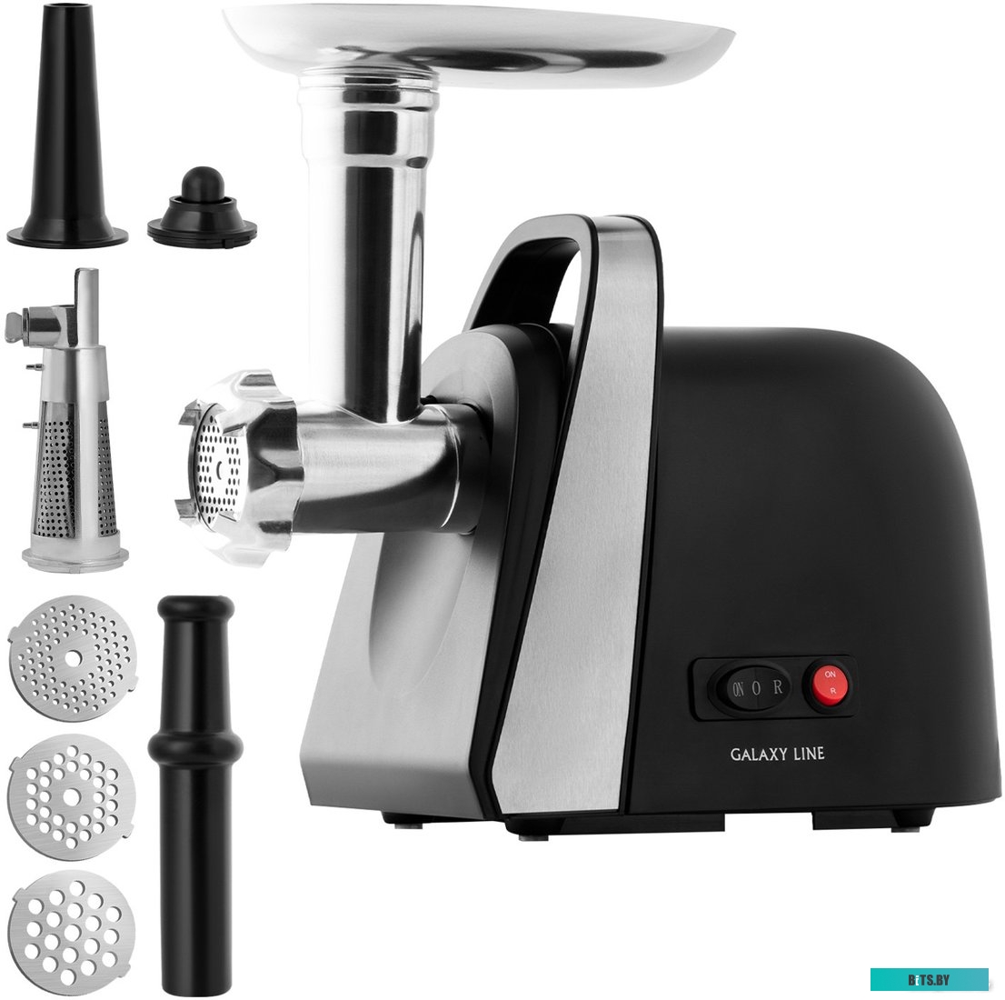 ГЛ2419Л Мясорубка GALAXY LINE GL 2419,  черный / серебристый