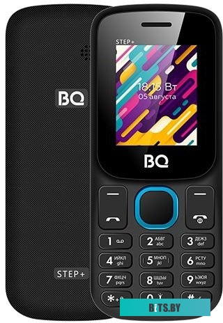 Мобильный телефон BQ-Mobile BQ-1848 Step+ (черный/голубой)