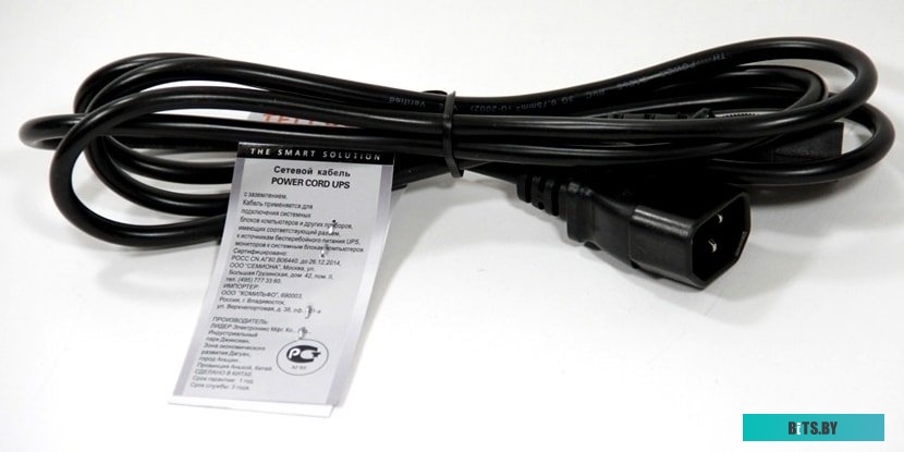 TE001-CU0.75-1.8M Кабель/ Кабель UPS - устройство 220V (IEC-320-C13/C14) <VDE>3G0,75mm2, 1,8m,медь,Telecom <TE001-CU0.75-1.8M>
