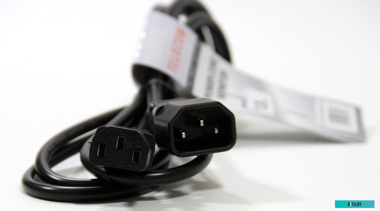 TE001-CU0.75-1.8M Кабель/ Кабель UPS - устройство 220V (IEC-320-C13/C14) <VDE>3G0,75mm2, 1,8m,медь,Telecom <TE001-CU0.75-1.8M>