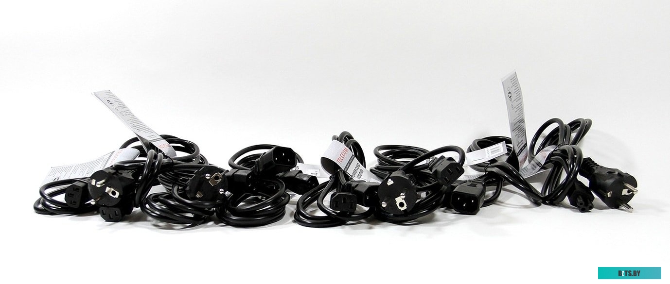 TE001-CU0.75-1.8M Кабель/ Кабель UPS - устройство 220V (IEC-320-C13/C14) <VDE>3G0,75mm2, 1,8m,медь,Telecom <TE001-CU0.75-1.8M>