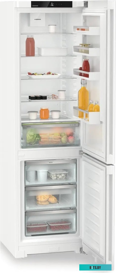 CNc 5703-22 001 Холодильники LIEBHERR/ Pure, EasyFresh, МК NoFrost, 3 контейнера МК, в. 201,5 см, ш. 60 см, улучшенный класс ЭЭ, внутренние ручки, бел