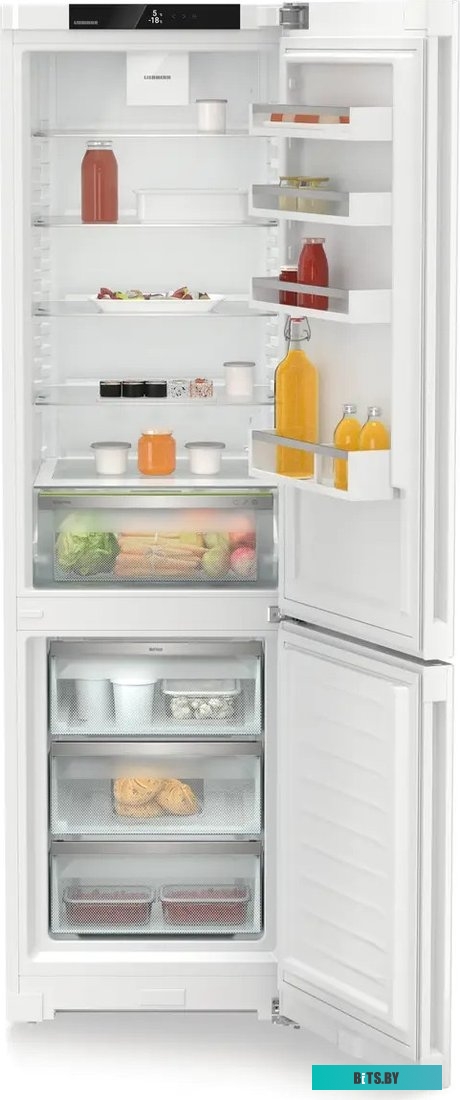 CNc 5703-22 001 Холодильники LIEBHERR/ Pure, EasyFresh, МК NoFrost, 3 контейнера МК, в. 201,5 см, ш. 60 см, улучшенный класс ЭЭ, внутренние ручки, бел