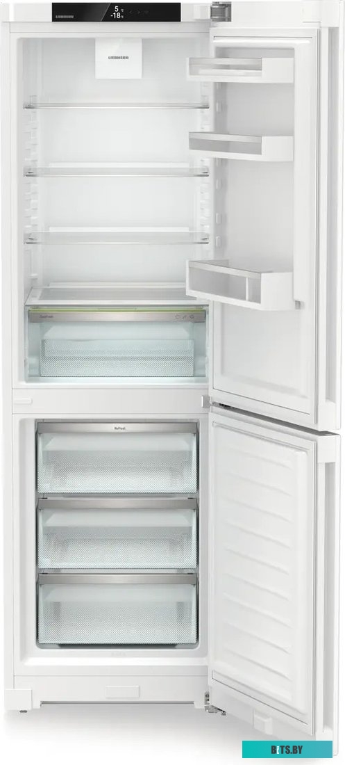 CNc 5203-22 001 Холодильники LIEBHERR/ Pure, EasyFresh, МК NoFrost, 3 контейнера МК, в. 185,5 см, ш. 60 см, улучшенный класс ЭЭ, внутренние ручки, бел