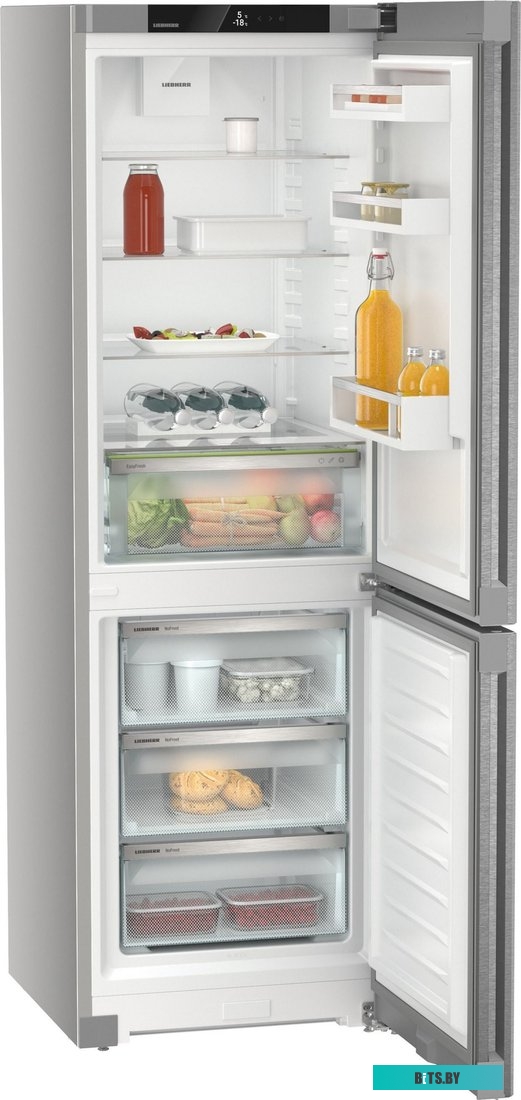 CNsdb 5223-22 001 Холодильники LIEBHERR/ Plus, EasyFresh, МК NoFrost, 3 контейнера МК, в. 185,5 см, ш. 60 см, класс ЭЭ A++, внутренние ручки, двери из