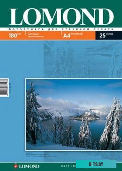 Фотобумага Lomond Матовая A4 180 г/кв.м. 25 л (0102037)