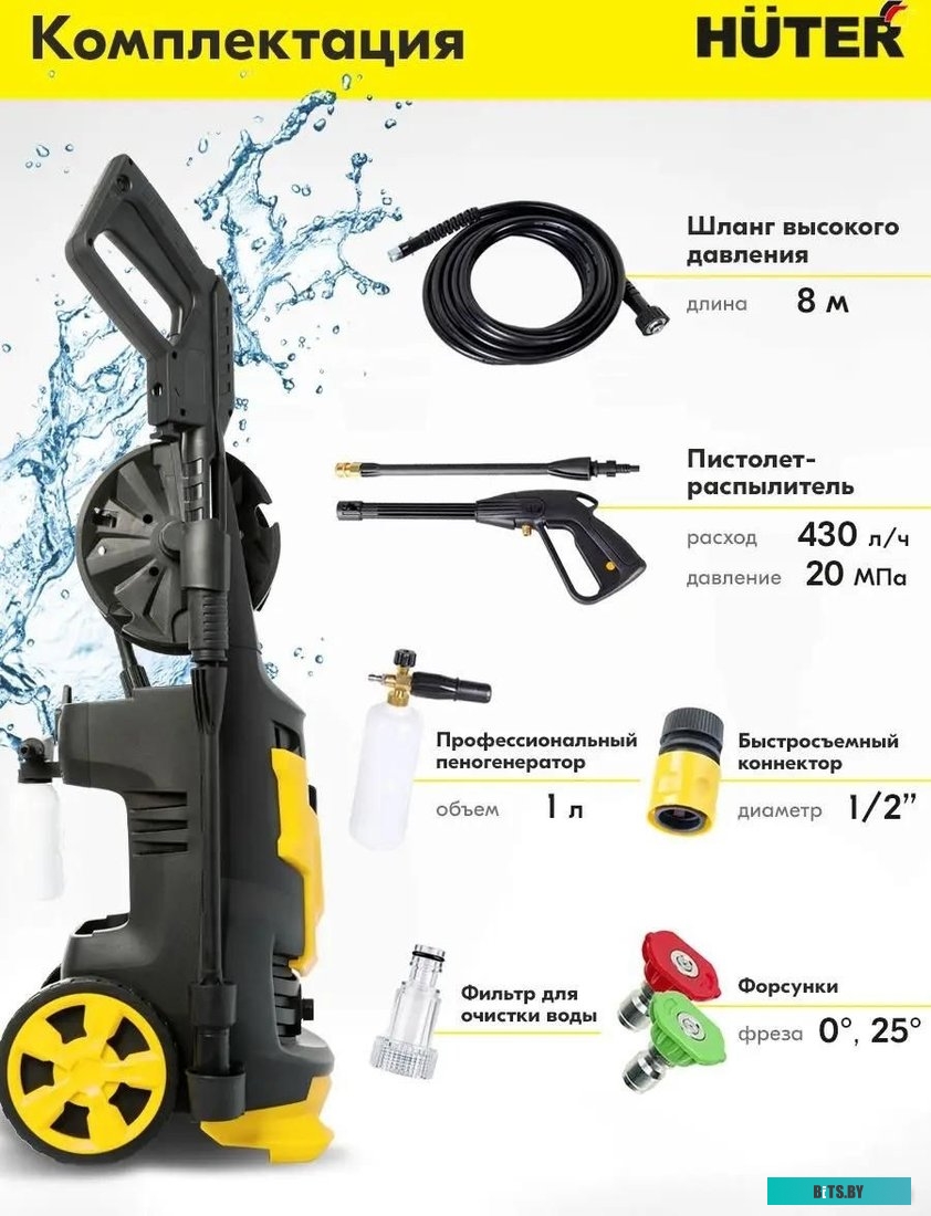 70/8/41 Мойка высокого давления Huter W200i PROFESSIONAL [70/8/41]