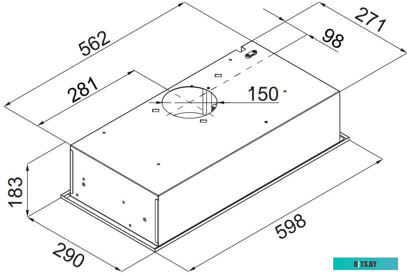 CROSBY HARDY 60 WHITE Кухонная вытяжка MAUNFELD CROSBY HARDY 60 WHITE
