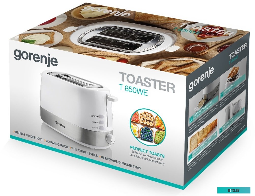 T850WE TA8211 (685813) Тостер GORENJE T850WE TA8211 (685813)