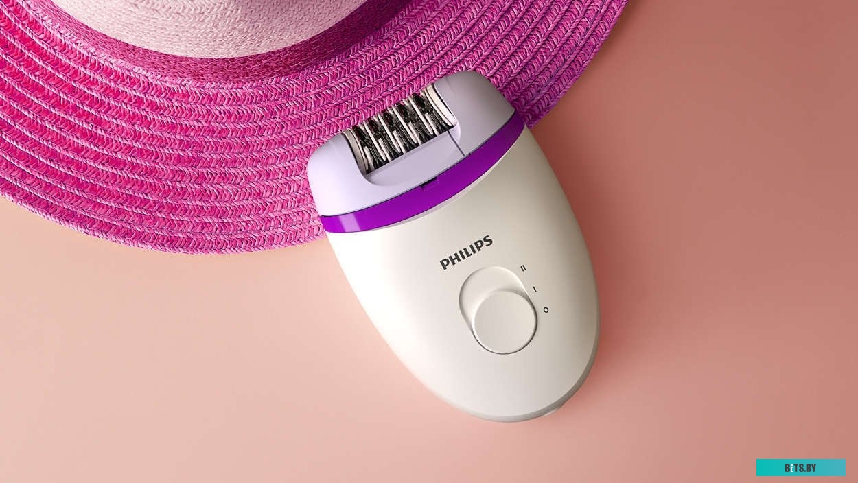 BRE225/00 Эпилятор Philips BRE225/00 скор.:2 от электр.сети белый/фиолетовый