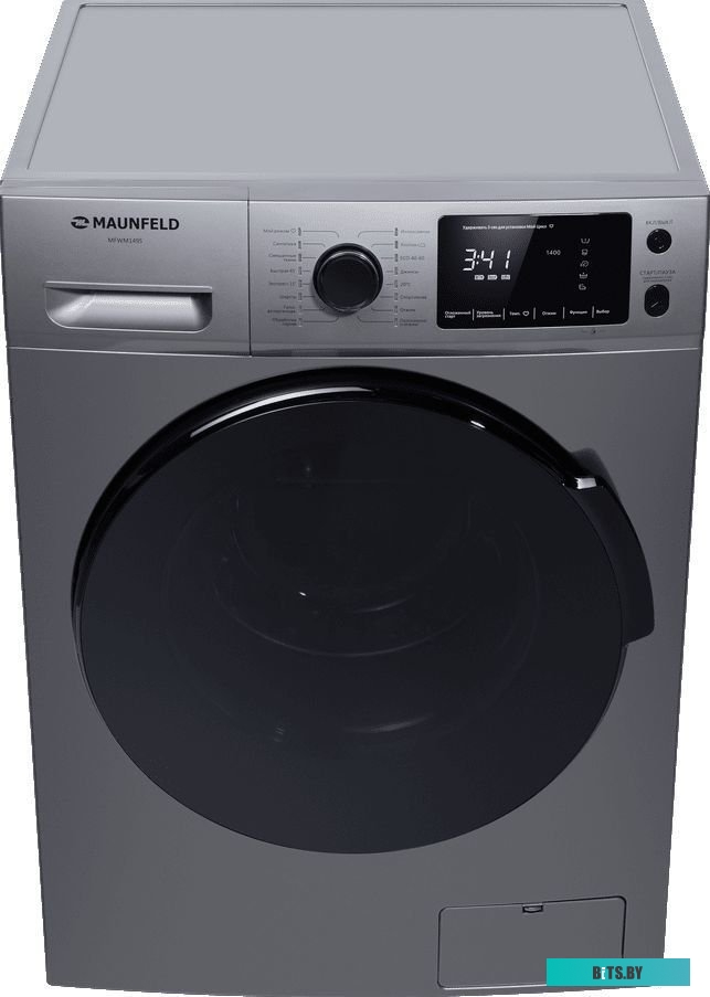 КА-00019002 Стиральная машина MAUNFELD MFWM149S, с фронтальной загрузкой, с паром, 9кг, 1400об/мин, инверторная