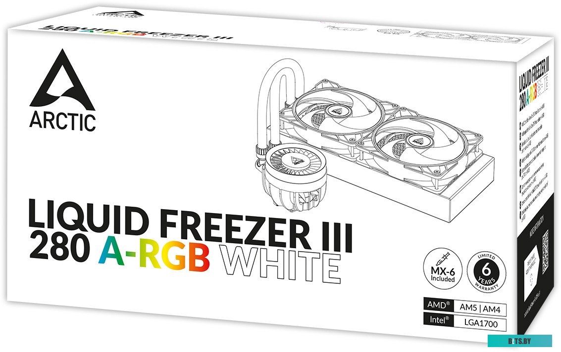 Жидкостный охладитель Arctic Liquid Freezer III 280 A-RGB (White) ACFRE00151A