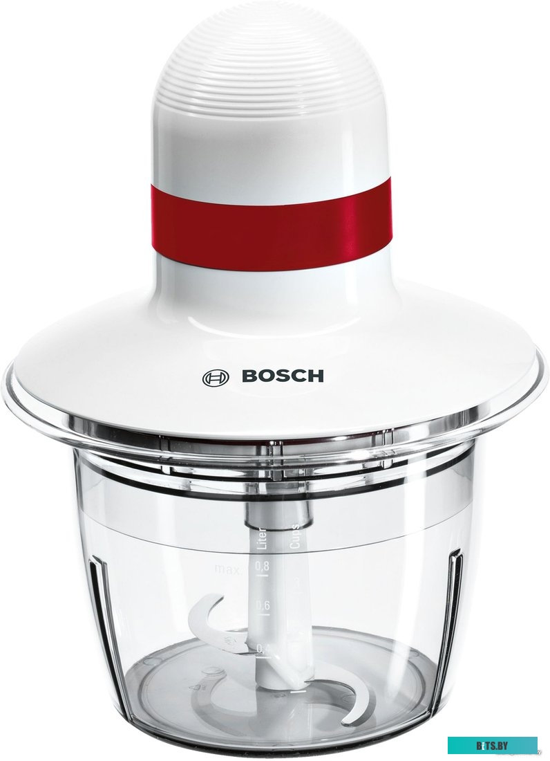 MMRP1000 Измельчитель электрический Bosch MMRP1000 0.8л. 400Вт белый/красный