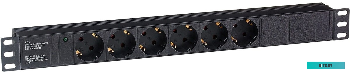 Блок розеток ExeGate ServerPro PDU-19H601 Al-6S-C14 <EX280825RUS>