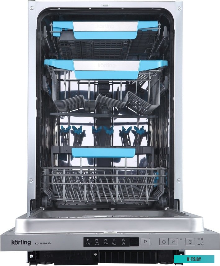 KDI 45460 SD Встраиваемая посудомоечная машина/ Полновстр., 45 см, 10 компл., слайдерное крепление двери для фасадов высоких кухонь, третья корзина дл
