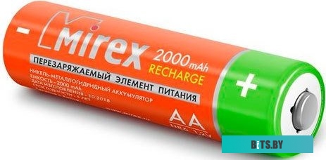 Батарейки Mirex AA 2000mAh 2 шт HR6-20-E2