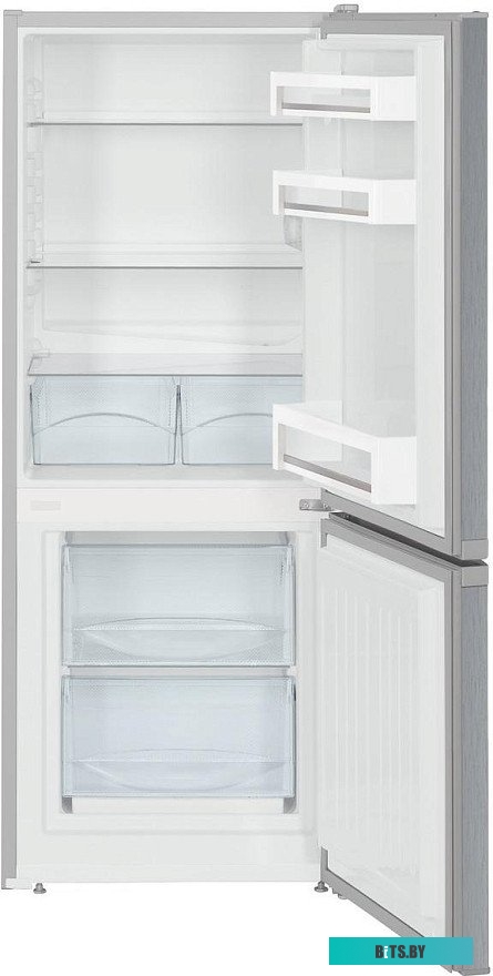 CUele 2331-26 001 Холодильники Liebherr/ 137.2x55x63, объем камер 156/53 л, нижняя морозильная камера, серебристый