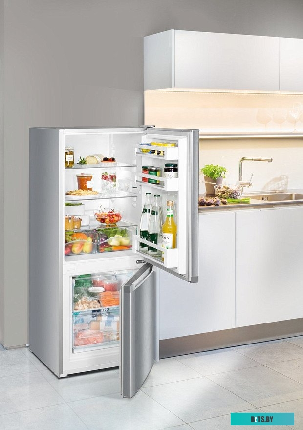 CUele 2331-26 001 Холодильники Liebherr/ 137.2x55x63, объем камер 156/53 л, нижняя морозильная камера, серебристый