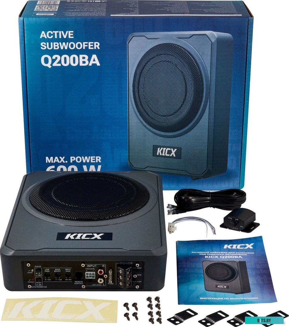 2013902 Сабвуфер автомобильный Kicx Q200BA