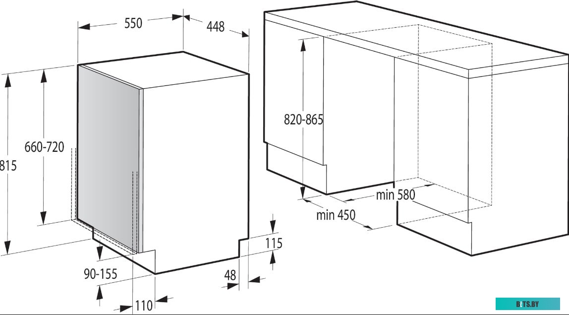GV520E10 Посудомоечная машина встраив. Gorenje GV520E10 1930Вт узкая